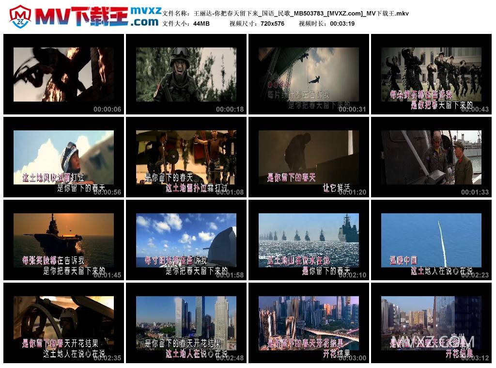 王丽达-你把春天留下来_国语_民歌_MB503783